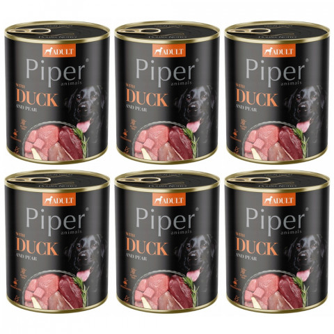 DOLINA NOTECI Piper mit Ente und Birne - Nassfutter für Hunde - 6x800g - Fotogalerie 1