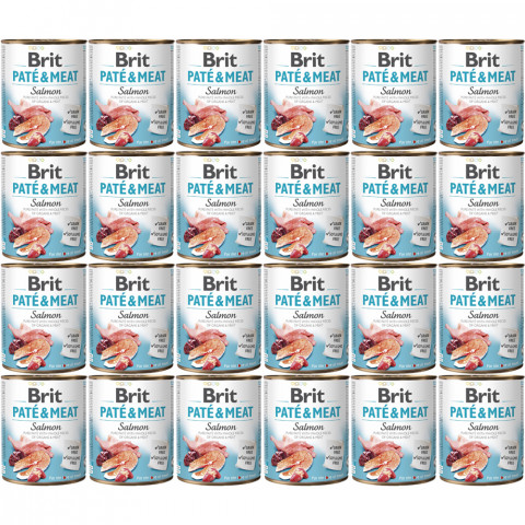 BRIT Paté & Meat Lachs - Nassfutter für Hunde - 24x800g - Fotogalerie 1