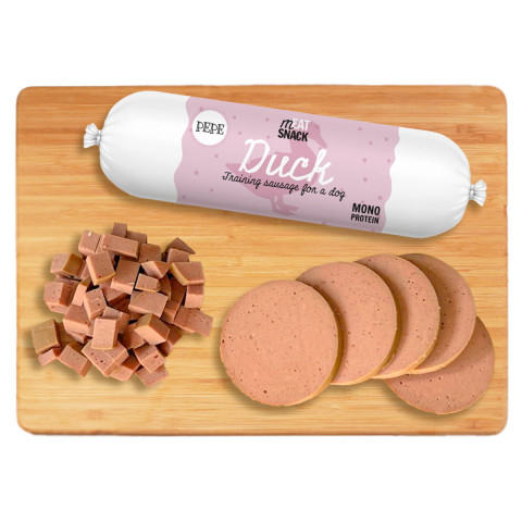 PAKA ZWIERZAKA Pepe Sausage Duck - leckerli für hunde - 200g - Fotogalerie 2
