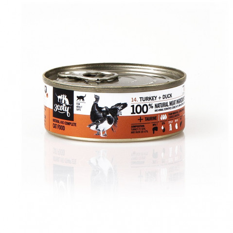 3COTY Turkey with duck - nassfutter für Katzen - 24x80g - Fotogalerie 11