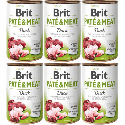 BRIT Paté & Meat Ente - Nassfutter für Hunde - 6x400g - Fotogalerie 1
