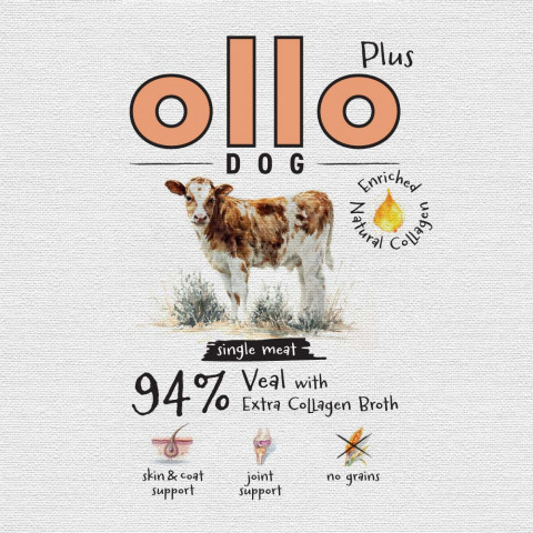 OLLO Plus Collagen Veal - Nassfutter für Hunde - 400g - Fotogalerie 2