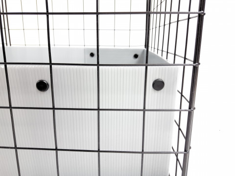C&C Modular Käfig 3x2 110x75 cm Meerschweinchen, Igel, schwarz - Fotogalerie 2