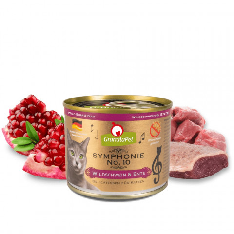 GRANATAPET Symphonie No.10 Wild boar and duck - nassfutter für Katzen - 200g - Fotogalerie 2