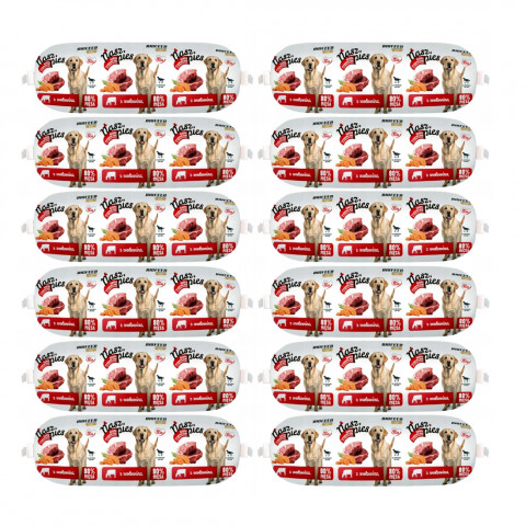 BIOFEED Nasz Pies Fleischwurst mit Rind – Nassfutter für Hunde – 12x1kg - Fotogalerie 1