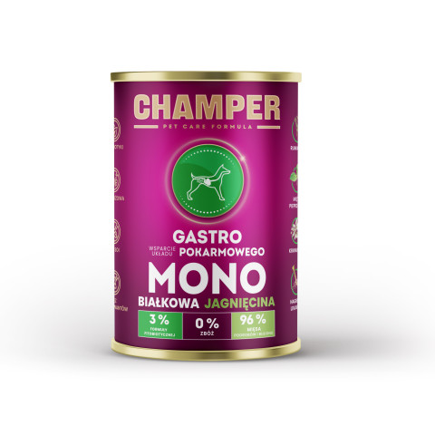 CHAMPER Gastro Lamm – Nassfutter für Hunde – 5x400g + 1 Dose GRATIS! - Fotogalerie 2