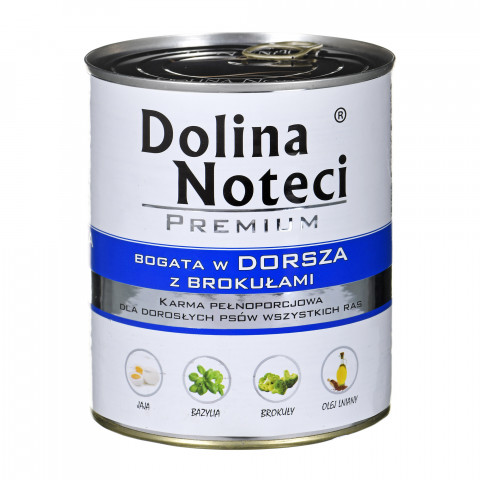 DOLINA NOTECI Premium Reich an Kabeljau und Brokkoli - Nassfutter für Hunde - 800 g - Fotogalerie 1