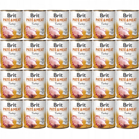 BRIT Paté & Meat Turkey - Nassfutter für Hunde - 24x800g - Fotogalerie 1