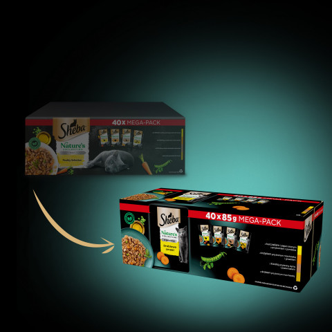 SHEBA Nature's Collection Poultry Flavors in jelly - nassfutter für Katzen - 40 x 85g - Fotogalerie 11