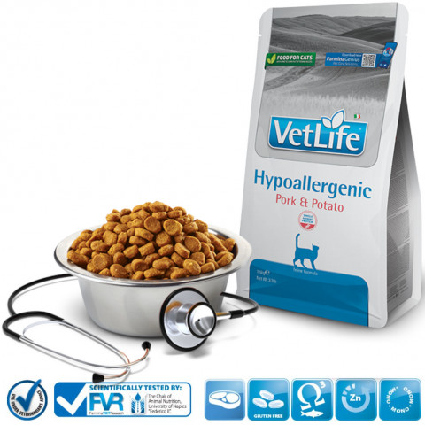 FARMINA VET Life Hypoallergenic Feline Pork & Potato - Trockenfutter für Katzen - 1,5 kg - Fotogalerie 2