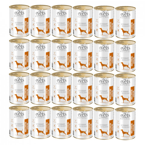 4VETS Natural Weight Reduction Dog - Nassfutter für Hunde - 24x400g - Fotogalerie 1