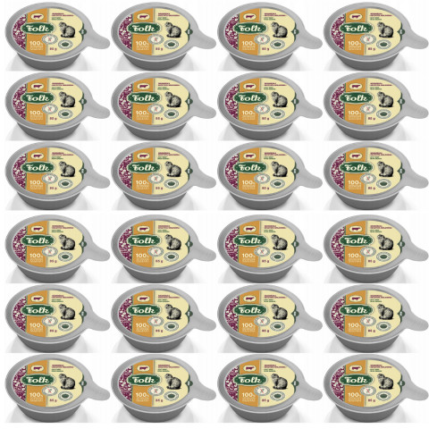 FOLK Ermländisches saftiges Rindfleisch – Nassfutter für Katzen – 24x85g - Fotogalerie 1