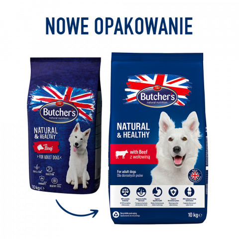 Butcher's Pet Care Natural&Healthy 10 kg Adult Rind - Fotogalerie 4