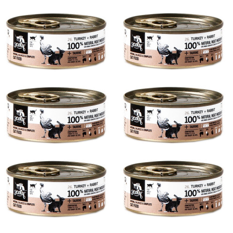 3COTY Turkey with rabbit - nassfutter für Katzen - 6x80g - Fotogalerie 1