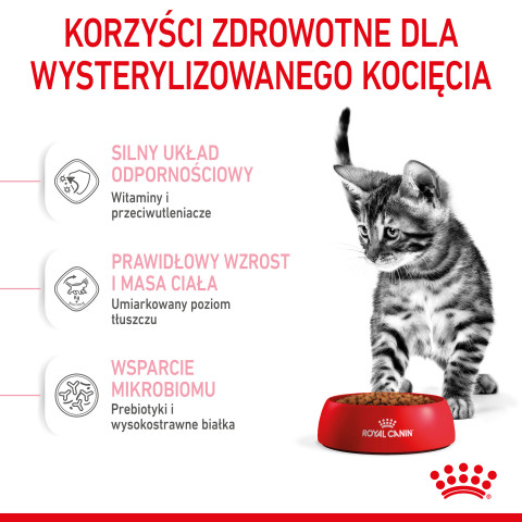 Royal Canin Kitten Sterilised Katzen-Trockenfutter 3,5 kg Geflügel - Fotogalerie 5