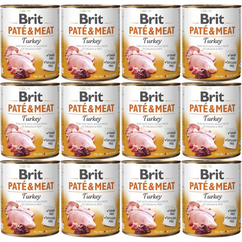 BRIT Paté & Meat Turkey - Nassfutter für Hunde - 12x800g - Fotogalerie 1