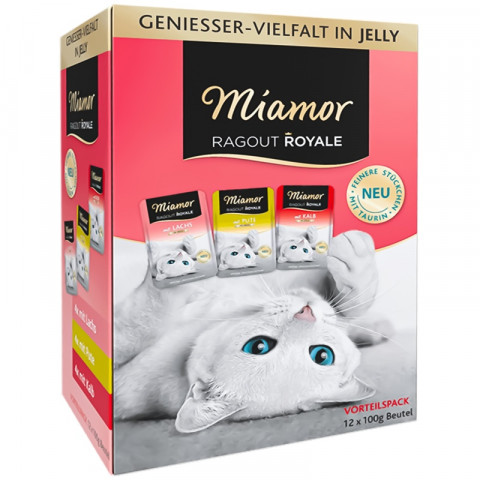 MIAMOR Ragout Royale Adult Mix in jelly - nassfutter für Katzen - 12x100g - Fotogalerie 1