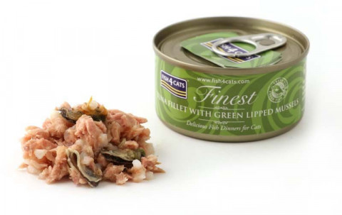 FISH4CATS Tuna fillet with green lipped mussel - nassfutter für Katzen - 70g - Fotogalerie 2