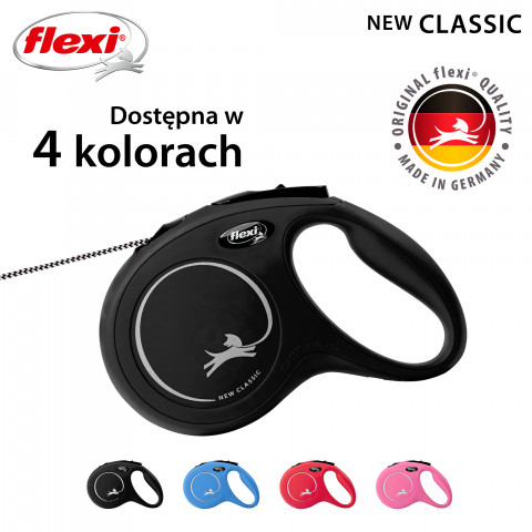 Flexi New CLASSIC 5 m Schwarz Hund Rückziehbare Leine - Fotogalerie 3