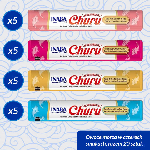 INABA Churu Variety box Seafood - Katze behandeln - 20 x 14g - Fotogalerie 3