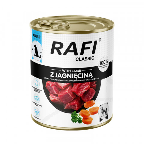 RAFI Classic with lamb - Nassfutter für Hunde - 800g - Fotogalerie 1