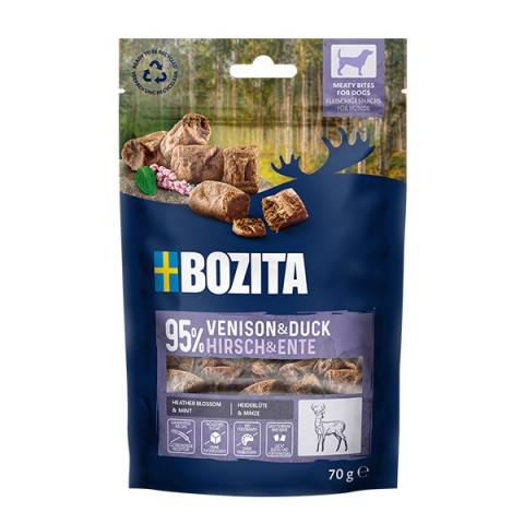BOZITA Meaty bites Venison and duck - leckerli für hunde - 70g - Fotogalerie 1