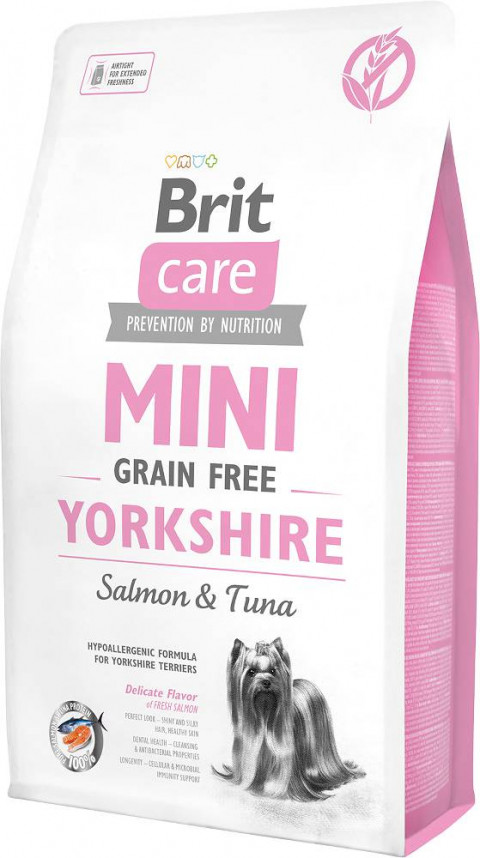BRIT Care Mini Yorkshire Grain Free Salmon with tuna - Trockenfutter für Hunde - 7 kg - Fotogalerie 1