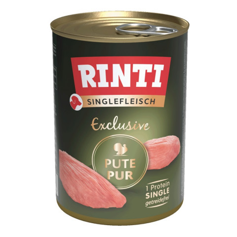 RINTI Singlefleisch Exclusive Turkey - Nassfutter für Hunde - 400g - Fotogalerie 1