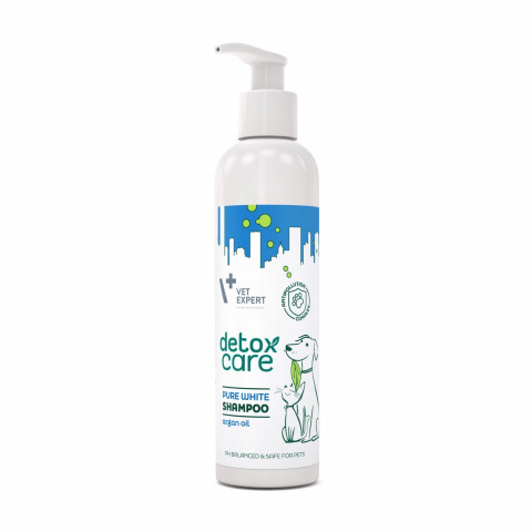 VET EXPERT Detox Care Pure White Shampoo - shampoo für hunde und katzen - 250 ml - Fotogalerie 1