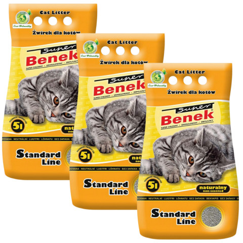 CERTECH Super Benek Standard Natur – klumpende Katzenstreu – 3x5l - Fotogalerie 1