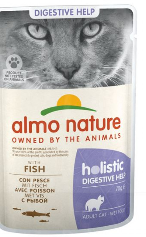 Almo Nature Functional Sensitive mit Fisch - Nassfutter für ausgewachsene Katzen mit Empfindlichkeitsproblemen und Überempfindlichkeit des Darms - 70 g - Fotogalerie 1