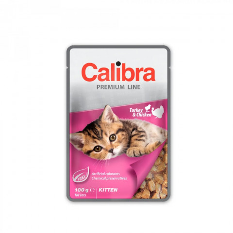CALIBRA Premium Kitten Turkey & Chicken - nassfutter für Katzen - 100g - Fotogalerie 1