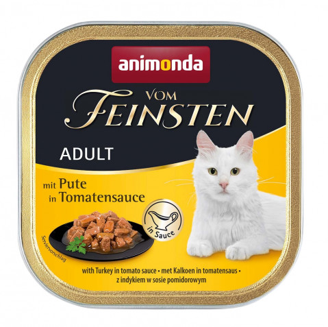 ANIMONDA Vom Feinsten Adult Turkey in tomato sauce - nassfutter für Katzen - 100g - Fotogalerie 1
