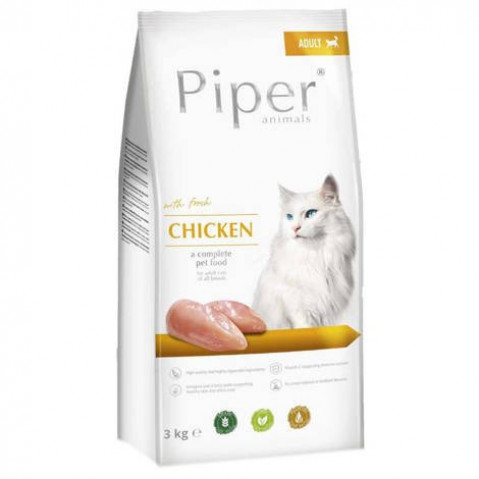 DOLINA NOTECI Piper Animals with chicken - Trockenfutter für Katzen - 3 kg - Fotogalerie 1
