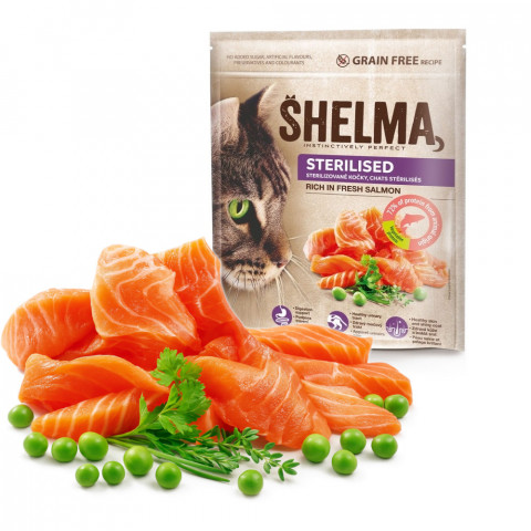 SHELMA Sterilised Salmon - trockenfutter für Katzen - 1,4kg - Fotogalerie 4