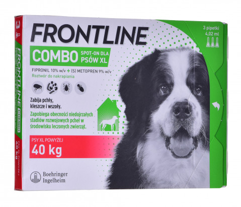 Frontline Combo Spot-on XL - Parasitentropfen für Hunde - 3 x 4,02 ml - Fotogalerie 1