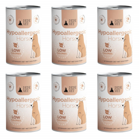 PAKA ZWIERZAKA Pepe Vet Hypoallergenic Mono Horse - Nassfutter für Hunde - 6x400g - Fotogalerie 1