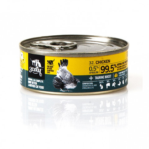 3COTY Chicken with spirulina For kittens and nursing cats - nassfutter für Katzen - 24x80g - Fotogalerie 11