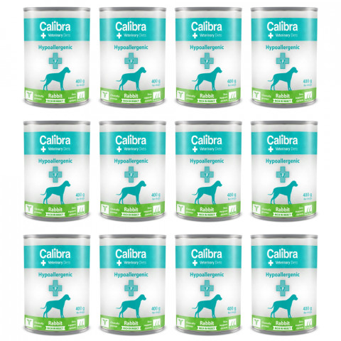 CALIBRA VD Dog Hypoallergenic Kaninchen&Insekten - Nassfutter für Hunde - 12x400g - Fotogalerie 1