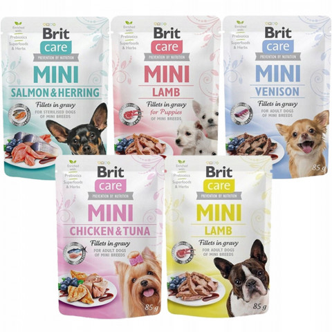 BRIT Care Mini MIX SMAKÓW - mokra karma dla psa - 5x85g - Fotogalerie 1