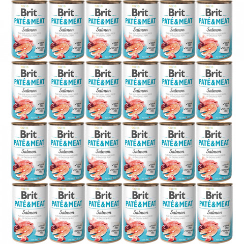 BRIT Paté & Meat Lachs - Nassfutter für Hunde - 24x400g - Fotogalerie 1