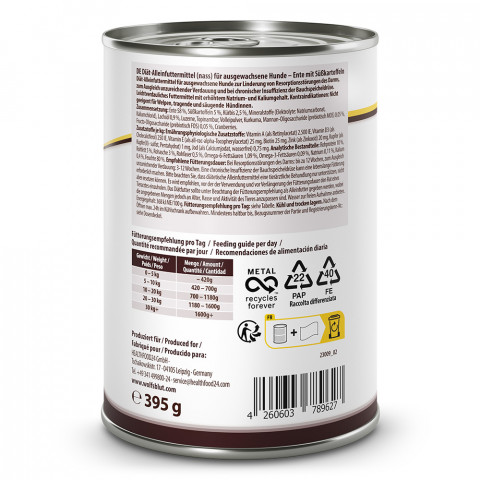 WOLFSBLUT VetLine Gastrointestinal Ente - Nassfutter für Hunde - 6x395g - Fotogalerie 4
