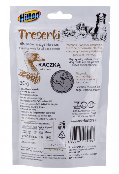 HILTON Treaning treats Duck - Hundeleckerli - 80g - Fotogalerie 3