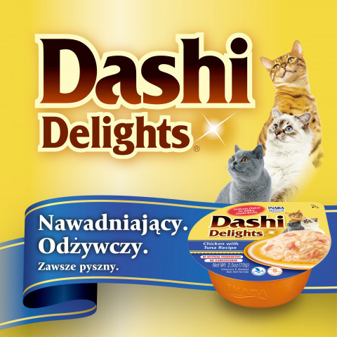 INABA Dashi Delights Huhn-Thunfisch & Lachs-Bouillon - Katzenleckerli - 70g - Fotogalerie 8