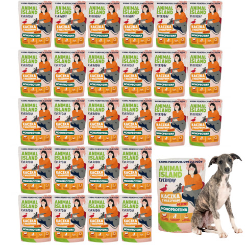 ANIMAL ISLAND Everyday Monoprotein Ente - Nassfutter für Hunde - 27x300g - Fotogalerie 1