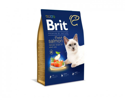Trockenfutter für Katzen BRIT PREMIUM BY NATURE ADULT Lachs 1,5 kg - Fotogalerie 1