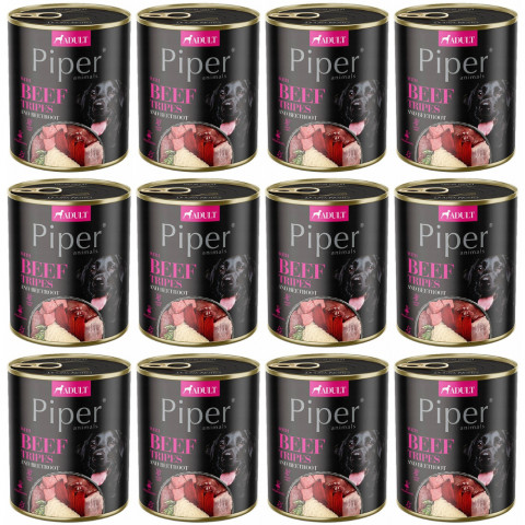 DOLINA NOTECI Piper Animals mit Rindermagen und Roter Bete - Nassfutter für Hunde - 12x800g - Fotogalerie 1