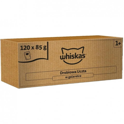 WHISKAS Festmahl in Gelee Geflügel – Nassfutter für Katzen – 120x85g - Fotogalerie 1