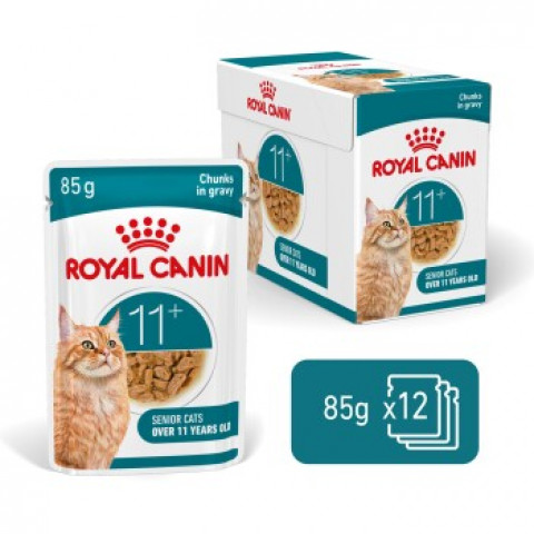 ROYAL CANIN Ageing 11+ Chunks in gravy - nassfutter für Katzen - 12x85g - Fotogalerie 1