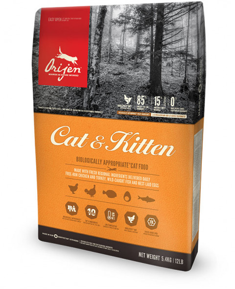 Orijen Cat & Kitten Katzen-Trockenfutter 5,4 kg Huhn, Truthahn - Fotogalerie 3